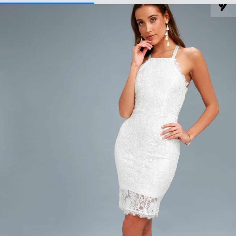 White lace lulus dress